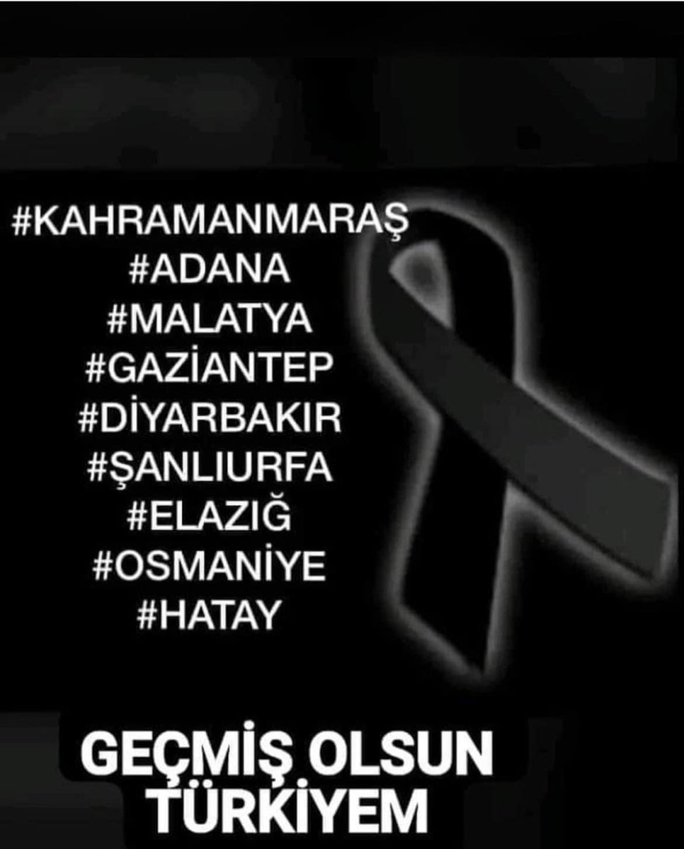 ALLAH DEPREM BÖLGESİNDEKİLERE GÜÇ KUVVET SABIR VE BETERİNDEN KORUSUN
VEFAT EDENLERE RAHMET YARALILARA ACİL ŞİFALAR DİLER 🤲