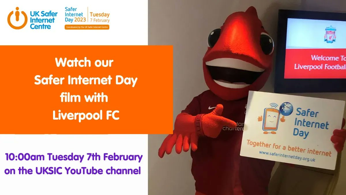 UK Safer Internet Centre (@uk_sic) on Twitter photo Don't foget to join us at 10:00am tomorrow on the UK Safer Internet Centre YouTube channel to watch our film with Liverpool FC when primary schools visitied Anfield stadium to hear more about staying safe online for #SaferInternetDay. <a href="/LFCFoundation/">LFC Foundation</a>
youtube.com/watch?v=VG2qEA… Don't foget to join us at 10:00am tomorrow on the UK Safer Internet Centre YouTube channel to watch our film with Liverpool FC when primary schools visitied Anfield stadium to hear more about staying safe online for #SaferInternetDay. <a href="/LFCFoundation/">LFC Foundation</a>
youtube.com/watch?v=VG2qEA…