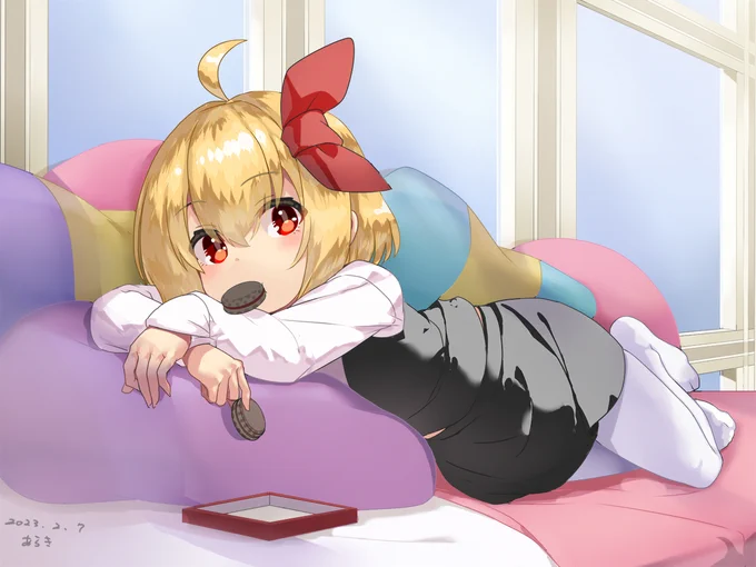2月なのかぁっっっ #東方 #ルーミア #毎月七日はルーミアの日  