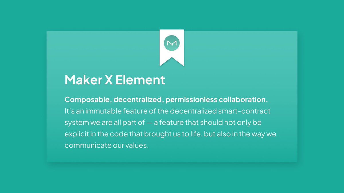 An experiment in social coordination with @MakerDAO