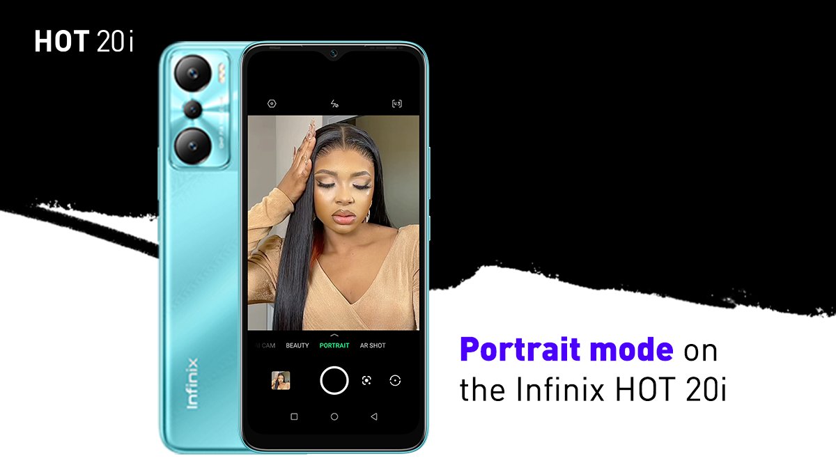 InfinixNigeria's tweet photo. Do you know the #InfinixHOT20i provides portrait bokeh that optimally enhances the focus of each photo you take?
 
#FastAndFunHot20i https://t.co/tk4kYgR9RG