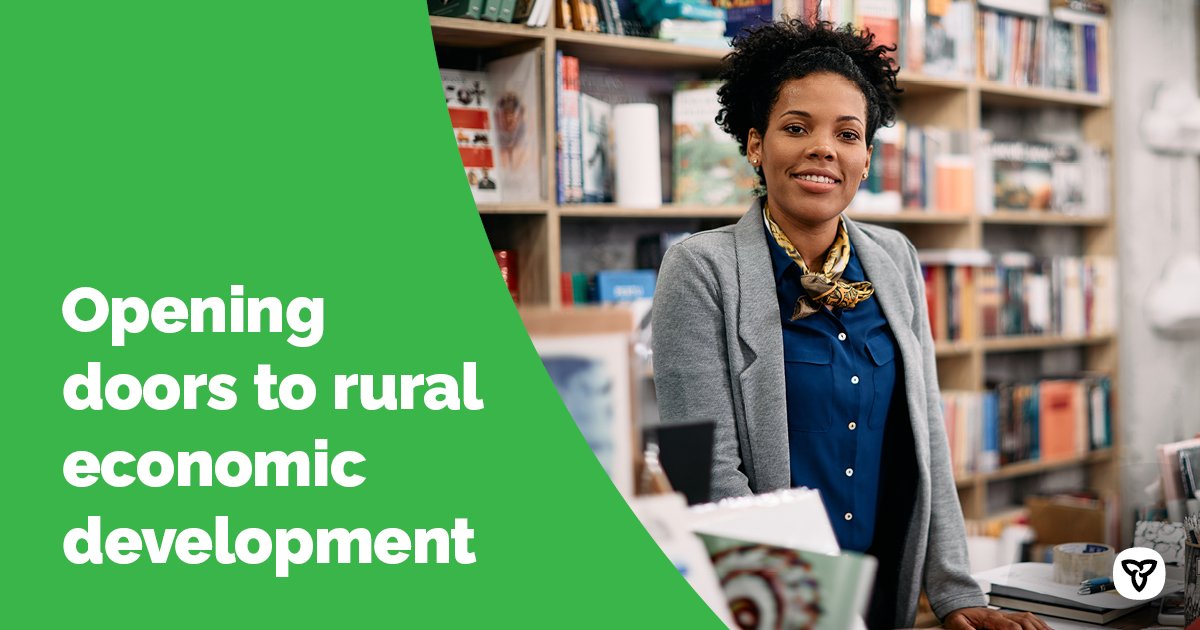 Ontario Agriculture, Food and Rural Affairs on Twitter "The Rural Economic Development program