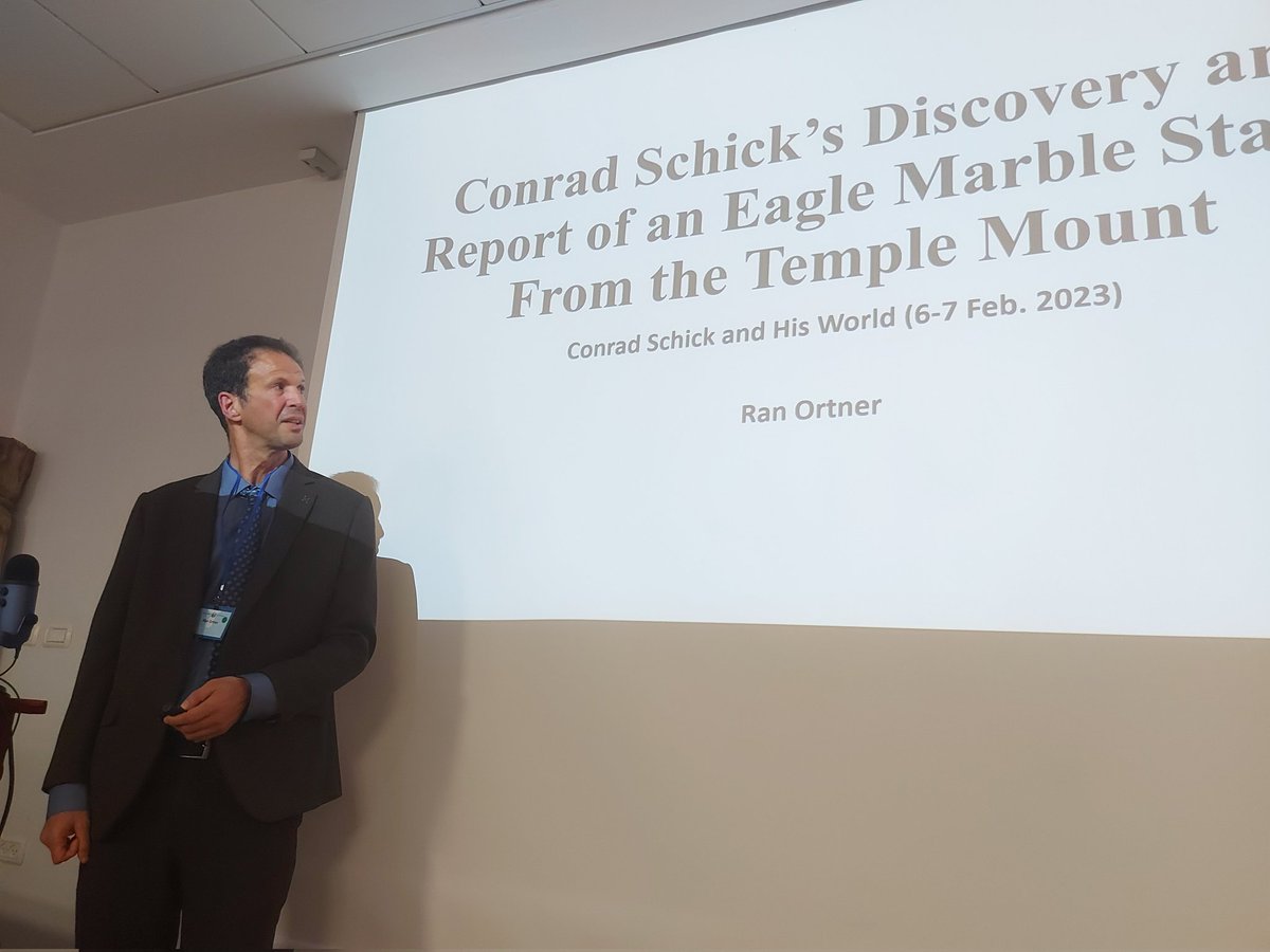 DavidGurev's tweet photo. Dr. Ran Ortner proposed on #Schick2023 that Roman Leg X camp was on the Temple Mount based on Schick's findings. #Archaeology https://t.co/Y2kAYsjPXA