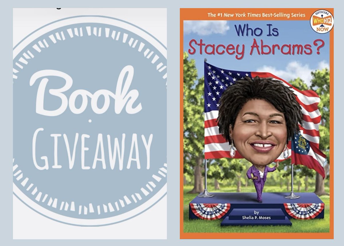 sheliapmoses's tweet photo. The Book Giveaway Marathon Continues!  I will be giving away a 2nd SIGNED copy of, Who Is Stacey Abram? at 9:30 pm tonight.  Follow me on this page and Reply - FOLLOWING to enter the drawing. #ContestAlert #staceyabrams #bookgiveaway https://t.co/HzPiBqDzOL https://t.co/1ckS67MHns