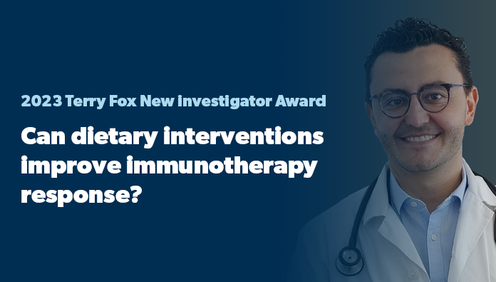 Dr. Bertrand Routy will see if dietary interventions like increased fibre intake can change the composition of our gut microbiome to improve immunotherapy response in lung cancer ▶️ bit.ly/40v2DgJ

(This project is paired with a <a href="/MarathonOfHope/">Marathon of Hope Cancer Centres Network</a> Clinician-Scientist Award)