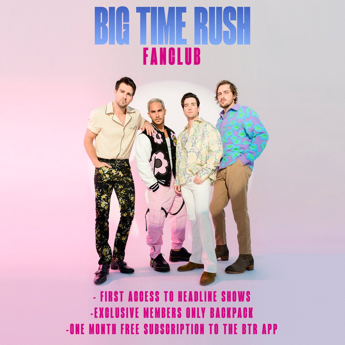 Check out the Can’t Get Enough 2023 tour dates ➡️➡️ Big Time Rush Fan Club member presale starts Tuesday at 10am Local time. Sign up today on our website @MAXMusic @jax