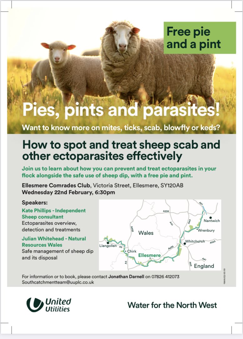 NSF_group's tweet photo. Livestock health &amp; water quality event - Ellesmere 22nd Feb https://t.co/xYZlzv1xFG