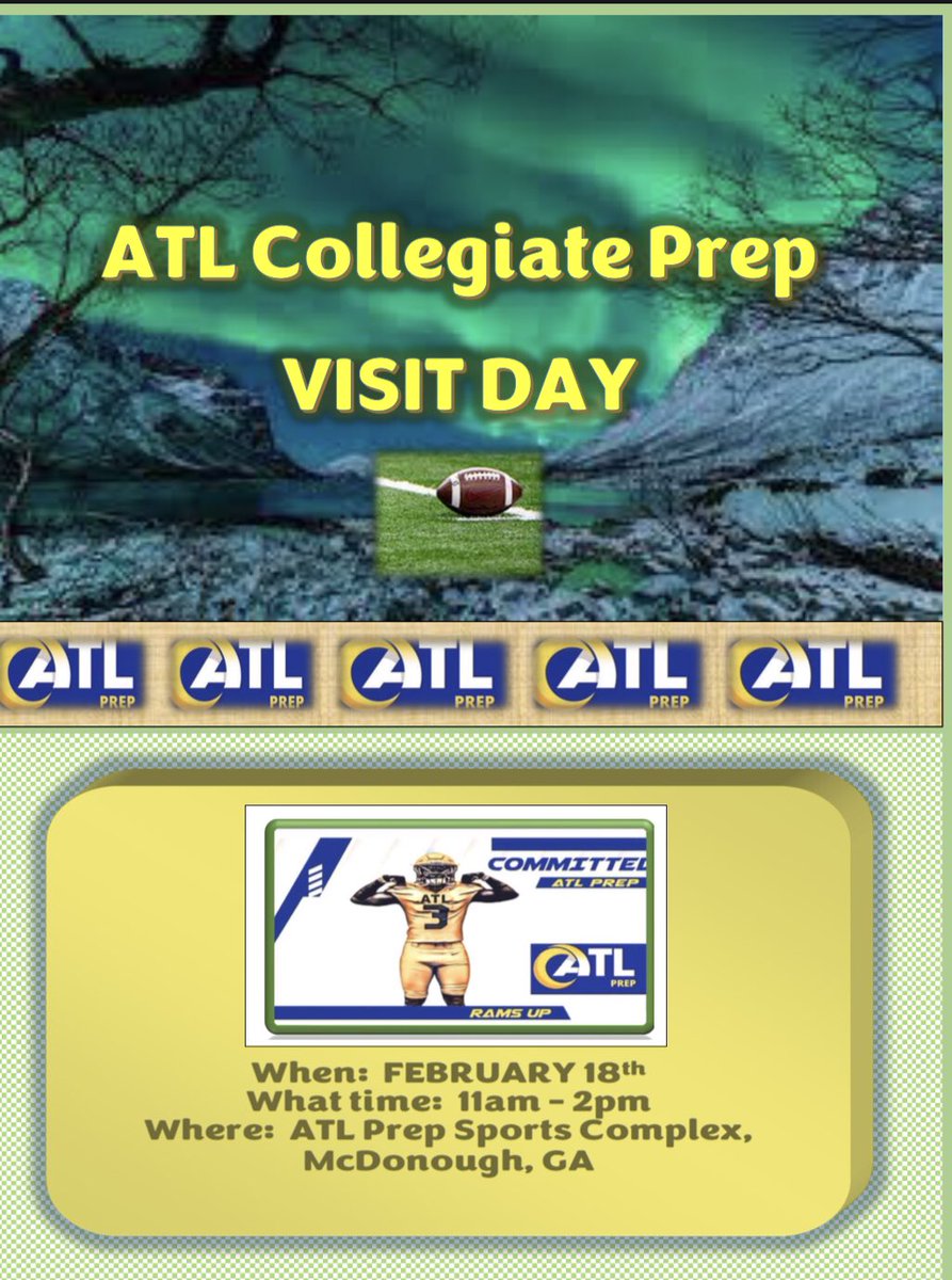 atl_prep's tweet image. ATL Collegiate Prep… Visit Day whose ready to join us.. Roster spots Available… Time to RamsUp…