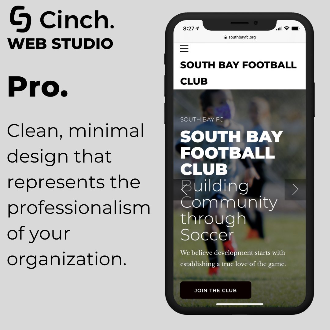 Cinchhq's tweet photo. Having a professional looking website is incredibly important.  Many times it is a customers first impression of your organization.  Set a call today to get your #professional #custom #website today!

#youthsports #clubdirectors #clubsports #sportstech #webdesign https://t.co/3vAaUeqoMN