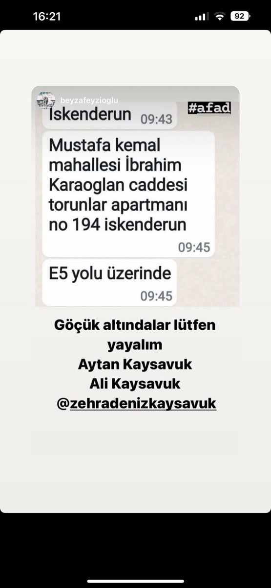 Lütfen yayalım… eniştemin annesi ve babası..