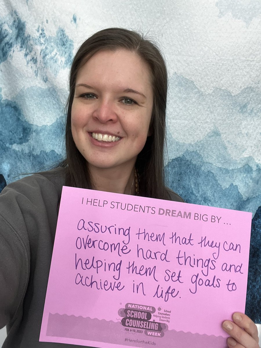kljones_1's tweet photo. It’s National School Counseling Week🎉 I love helping my students dream big💙 #NSCW23 @KCS_Robinson @kcs__district https://t.co/vN9oxmn7gO