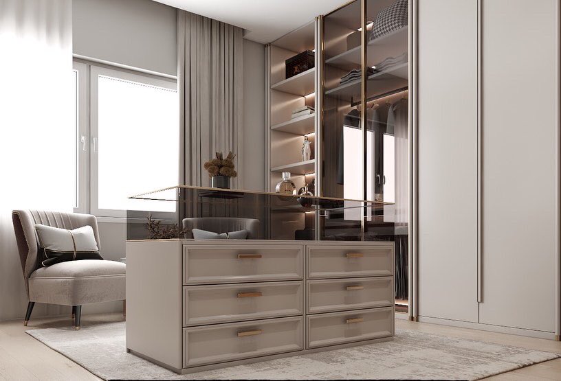assrdesign's tweet photo. تصميمنا لغرفة ملابس https://t.co/5W7xPcO6e9