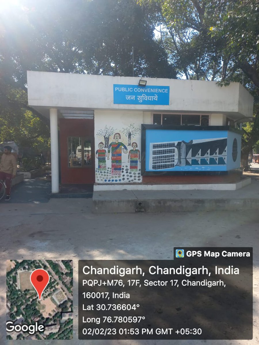 MCChandigarh's tweet photo. Fascinating art exhibited , visited by millions - it's the Rock Garden, Chandigarh, painted on the walls of Public Toilets, Sector 17
@SwachhBharatGov @SwachSurvekshan 

#SwachhSurvekshan2023Chandigarh
#ToiletsCampaign #UseToilets
#KeepHygiene https://t.co/i2lSzgBMcn