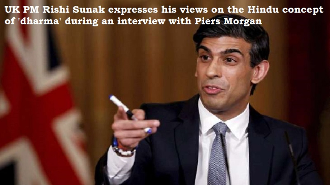 I was inspired by the concept of Dharma in Hindu Dharma : Rishi Sunak, Prime Minister of Britain

There’s a concept in Hinduism called dharma, which roughly translates into duty and that’s how I was raised.

sanatanprabhat.org/english/70008.… 

#SanatanaDharma