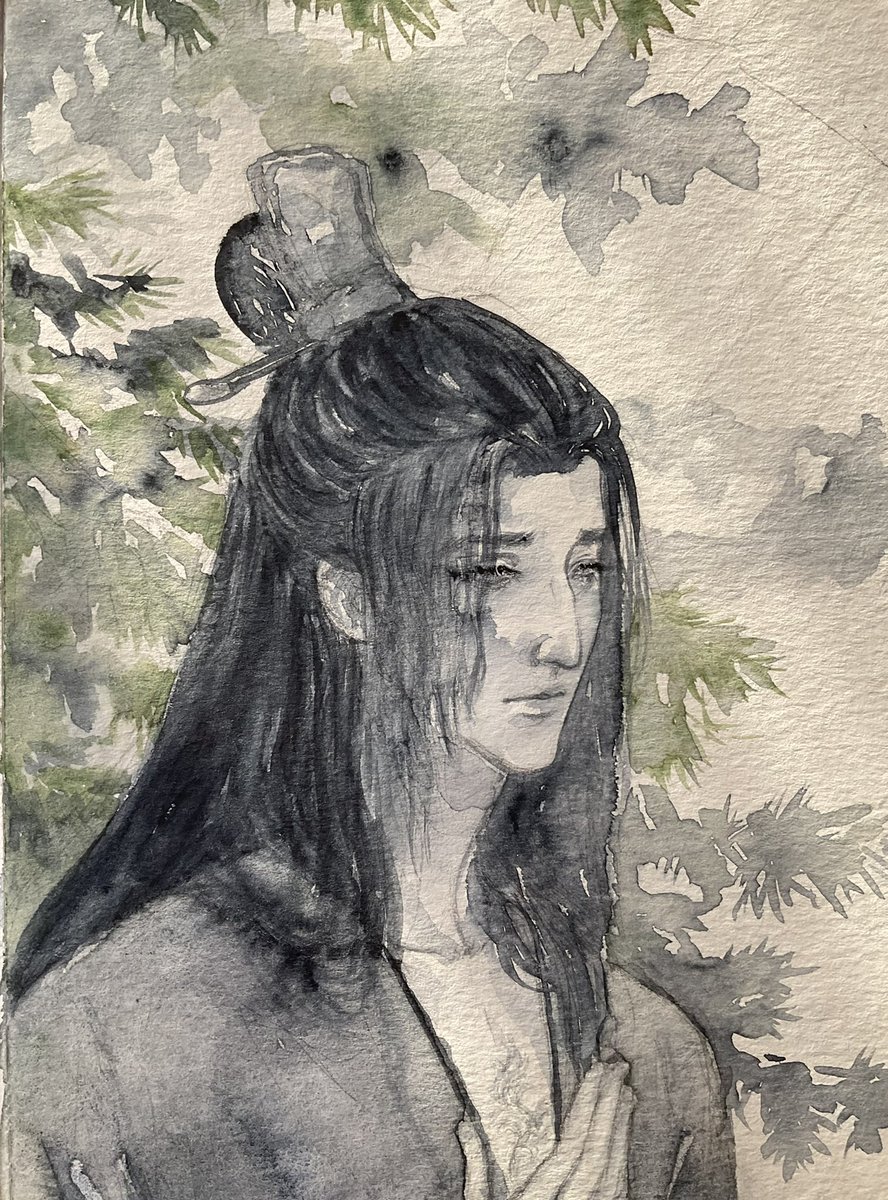 I have completely missed Song Lan appreciation week this year due to work/life stuff, but…
Here is a piece of a longing SL watercolour, still in progress.
#songlan #songzichen #mdzsfanart #watercolorart #wipdrawing