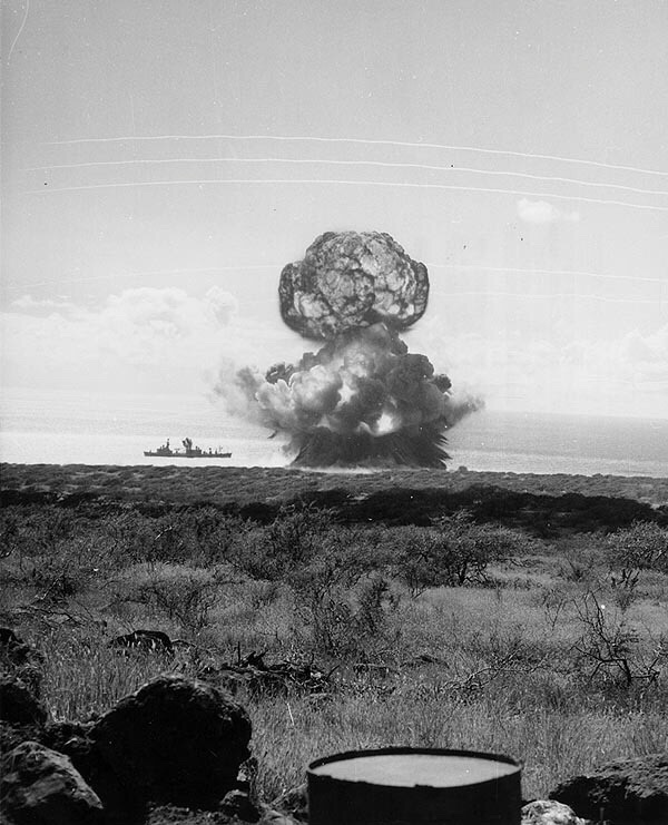 NUKES on Twitter "Operation «Sailor Hat», test Bravo's 500 tons of