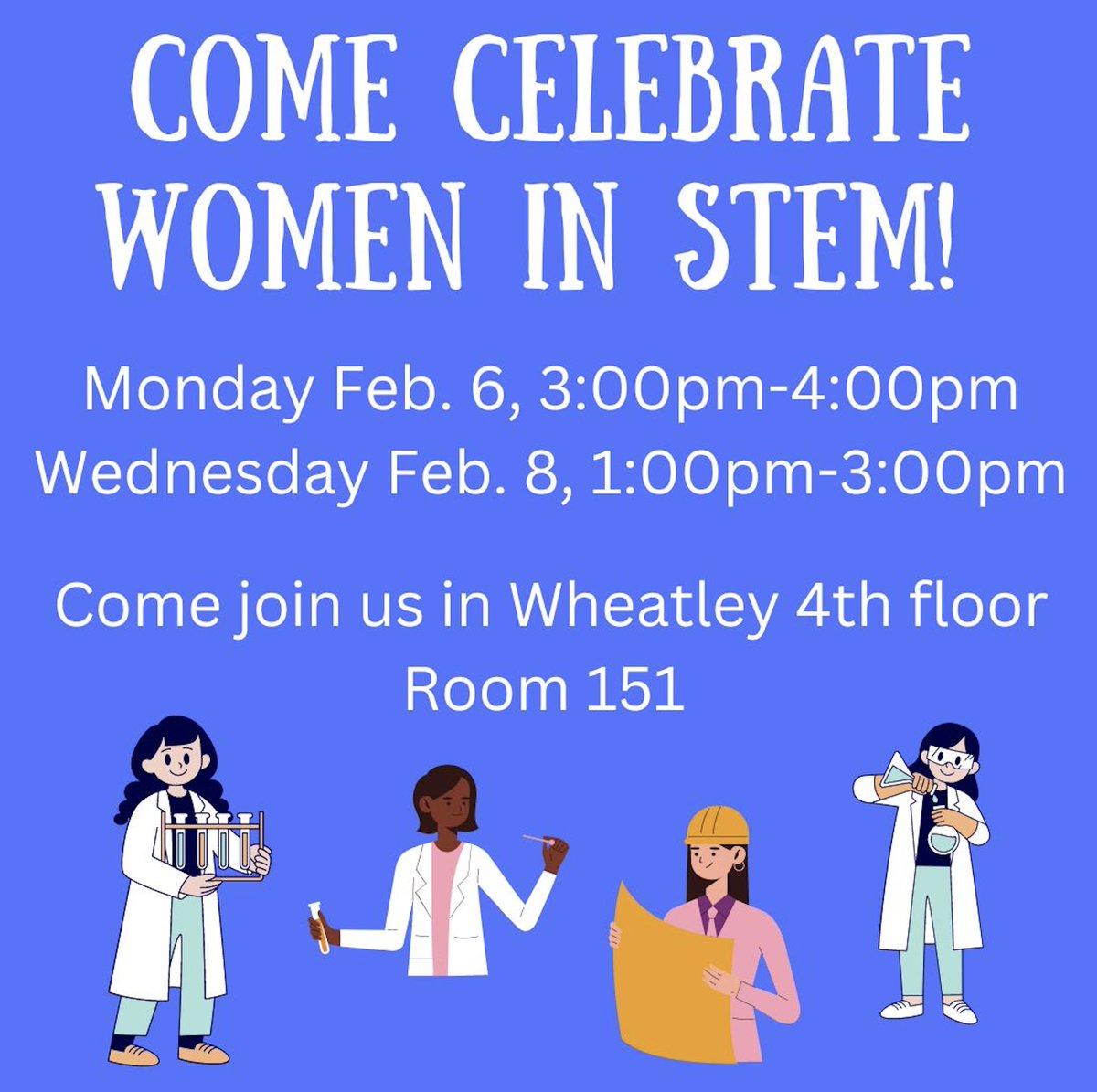 SSC_CSM's tweet image. The International Day of Women in Science is Feb 11, but we are celebrating early at the SSC! Stop by to add to our &quot;Wall of Inspiration&quot; or to make a card for a woman in STEM you admire! #WomenInStem #WomenInScience #WomenSupportingWomen