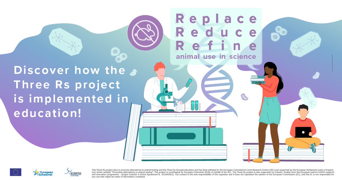 stemalliance_eu's tweet image. 🧑🏽‍🏫 After 3,5 years our lead teachers share their experience with the #ThreeRs project 🐁
👉 Watch the video to learn about it: youtu.be/BFYurXS8zEc
#ECVAM #NonAnimalScience @EU_ScienceHub