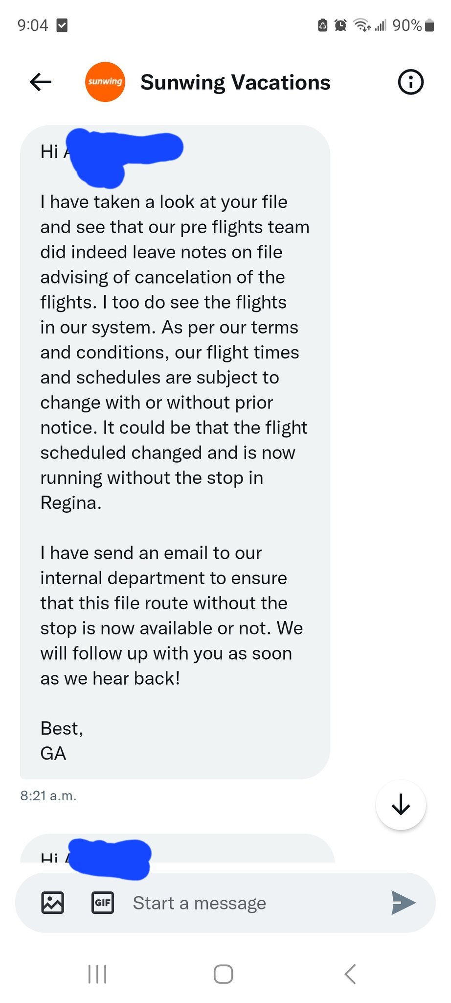 Adrienne on Twitter "This gets better and better. SunwingVacay is now