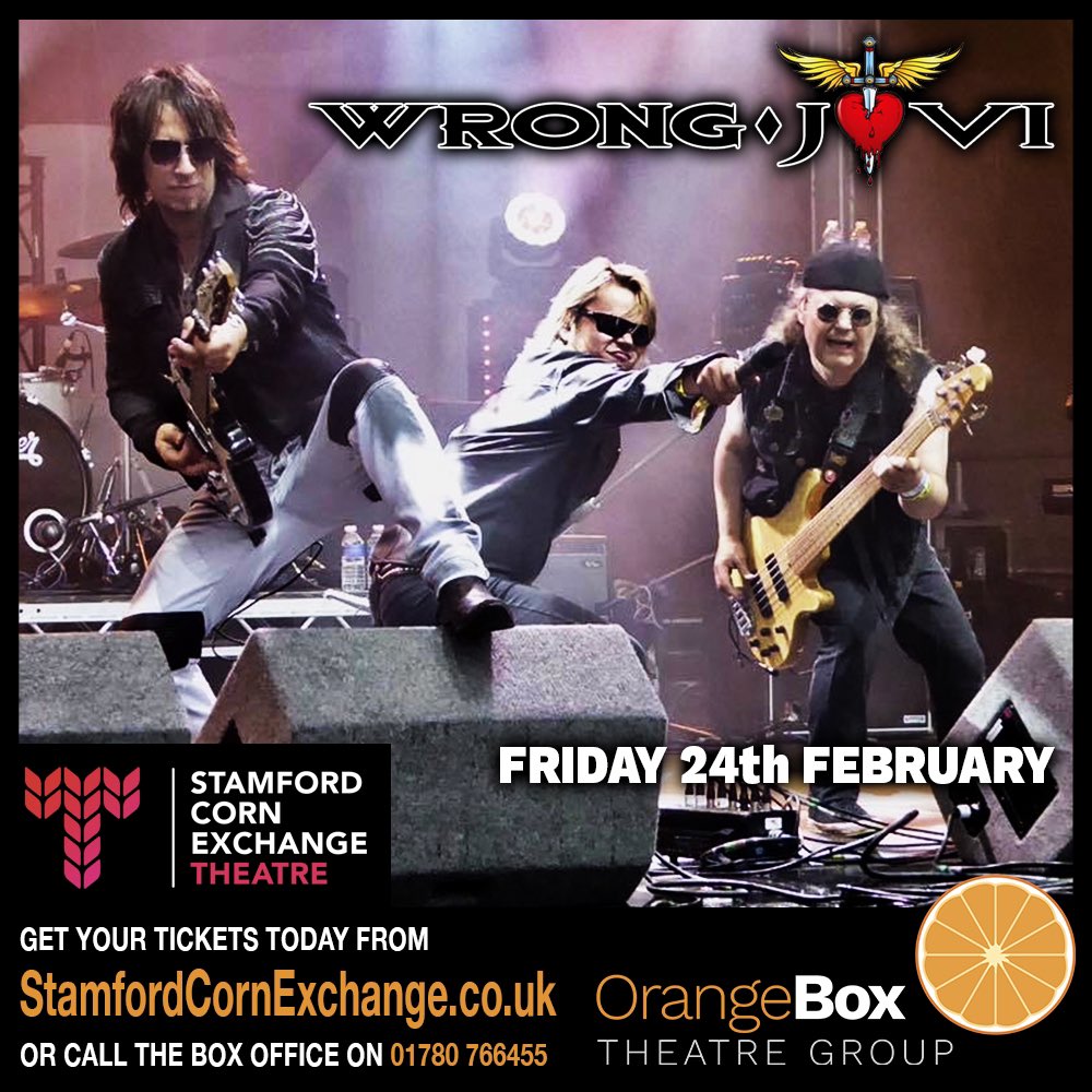 iOrganiseStuff's tweet photo. 🚨 Coming soon to the @StamfordCET 

@wrongjovi will be live on stage on Friday 24th February. Head to https://t.co/4epEaQXF4v to get your tickets… https://t.co/r0jBNECqQ2