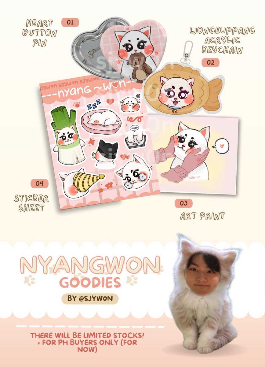 sjyw0n's tweet photo. ₍^ >ヮ<^₎☆ nyangwonie punch =🤜

here’s a sneak peek to what to expect real soon~

interested? please help by rt-ing this post and answering this form below (intl buyers are also urged to answer!)
https://t.co/NjvqQncpNZ

More details will be replied below this post later! https://t.co/Qsl7KwLYFP
