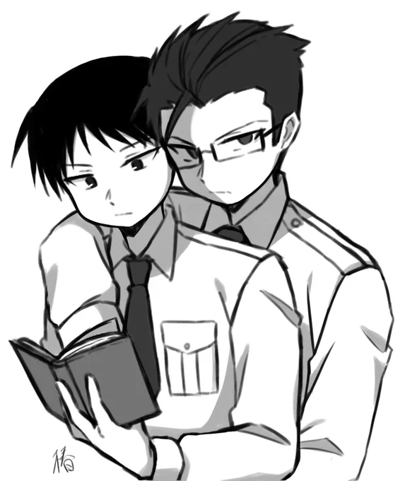 日付変わっちゃったけど!!学生ヒュロイ描きたかったから載せとく 
