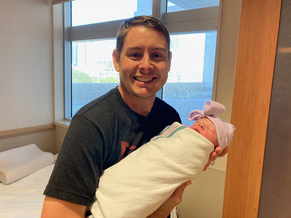 kenwestphal's tweet photo. I wore my @MKBHD shirt for each of my daughters births for good luck and happy to report we have 2 beautiful, healthy girls.

Kensley: 4-8-2021
Kendra: 2-2-2023

cc: @AndyManganelli @DurvidImel https://t.co/OgpyliOHdk