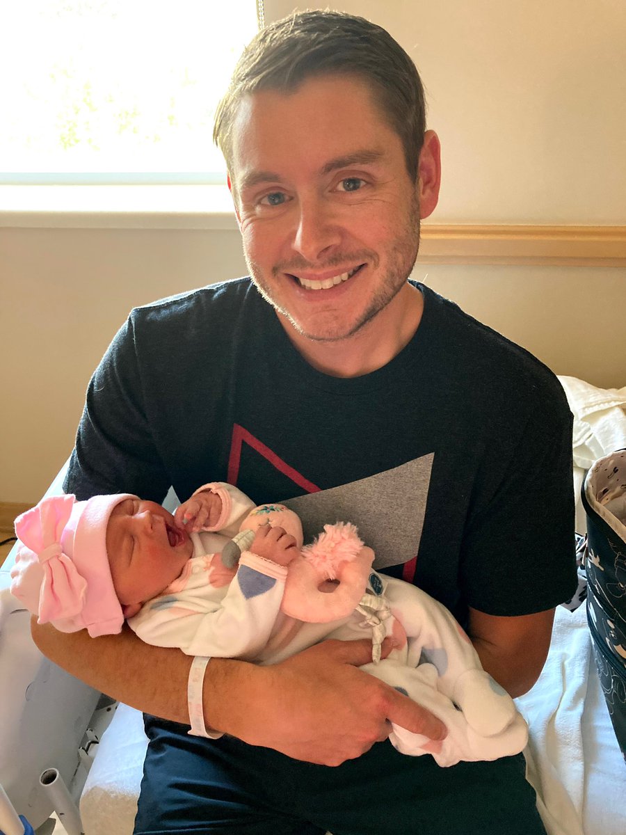kenwestphal's tweet photo. I wore my @MKBHD shirt for each of my daughters births for good luck and happy to report we have 2 beautiful, healthy girls.

Kensley: 4-8-2021
Kendra: 2-2-2023

cc: @AndyManganelli @DurvidImel https://t.co/OgpyliOHdk