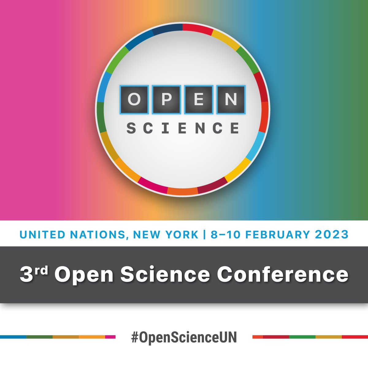 UNESCO's tweet image. Mark your calendars! The 3rd @UN #OpenScience Conference is taking place from 8 to 10 February 2023!

More info and registration 👉 un.org/en/library/os23

@UNESCO | @UNDESA #OpenScienceUN