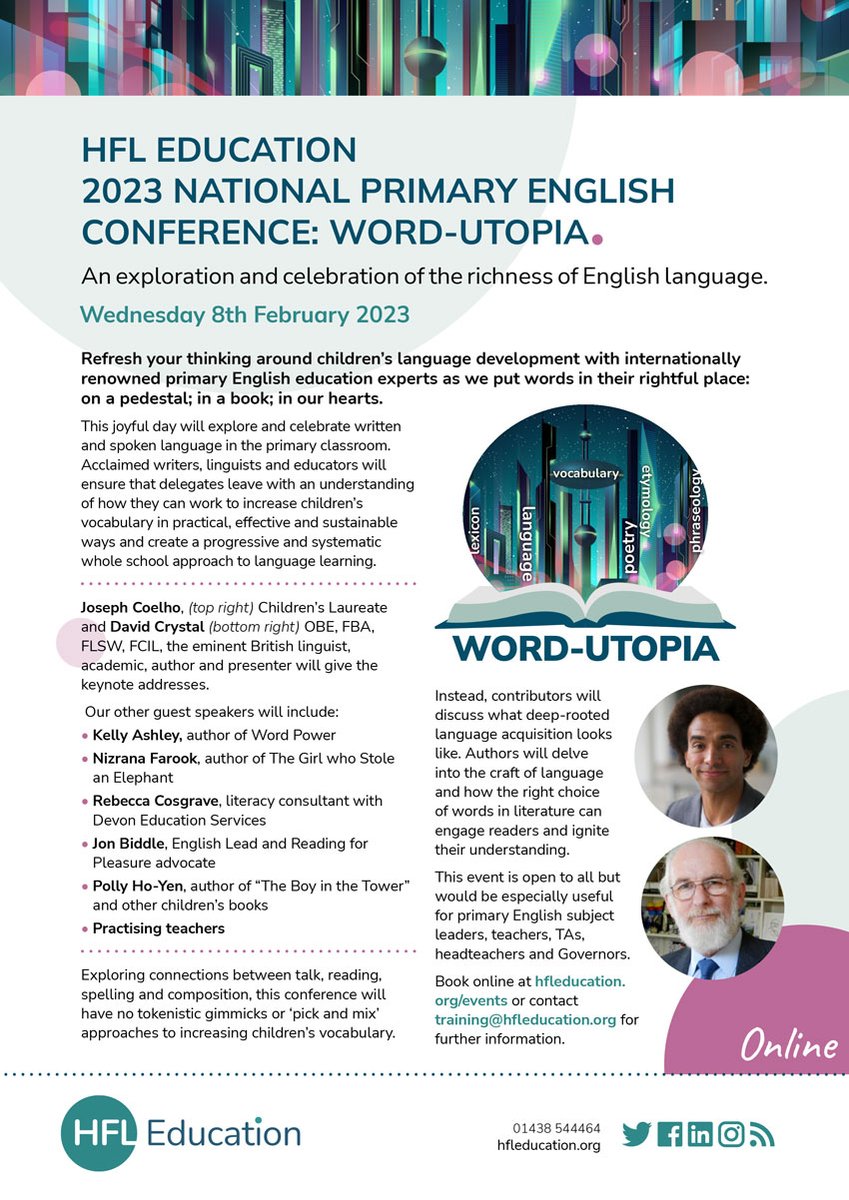 Are you joining us on Wednesday for #WordUtopia?

Book here: hfl.mobi/Wordutopia