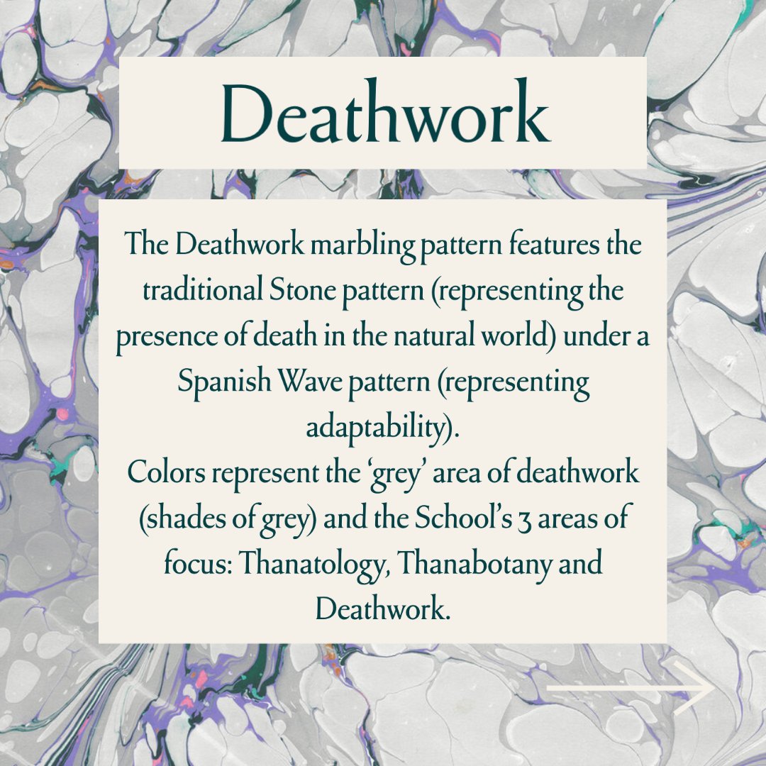 coleimperi's tweet photo. Cole developed all three bespoke marbling patterns for The School of American Thanatology.
#schoolofamericanthanatology #deathwork #deathworkers https://t.co/DRl0YlroxU