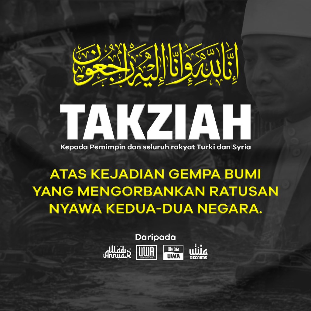 6 Februari 2023 bersamaan 15 Rejab 1444H

GEMPA BUMI SEKUAT 7.8 MAGNITUD MELANDA TURKI, RATUSAN MANGSA MAUT AKIBAT BENCANA INI 😢
