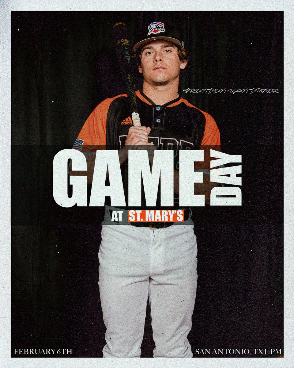 IT'S GAMEDAY! <a href="/utpb_baseball/">UTPB Baseball</a> wraps up the weekend at St. Mary's with a Monday matinee. Download the UTPB Athletics App to follow the team all season long.