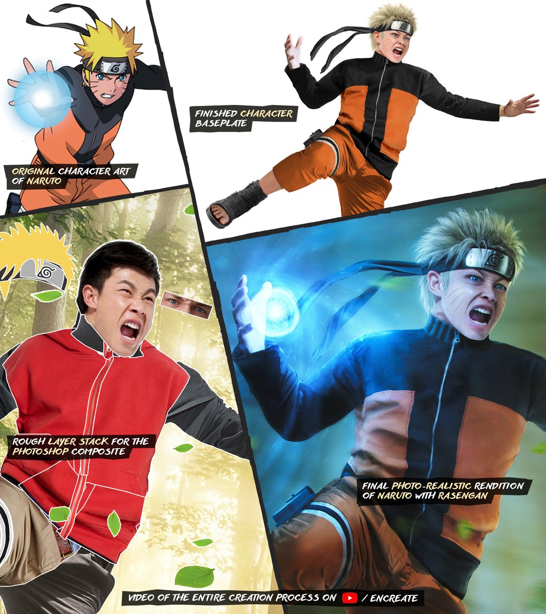 letsencreate's tweet photo. What do you think of this realistic Naruto photo bash? https://t.co/2oITpFhcnK