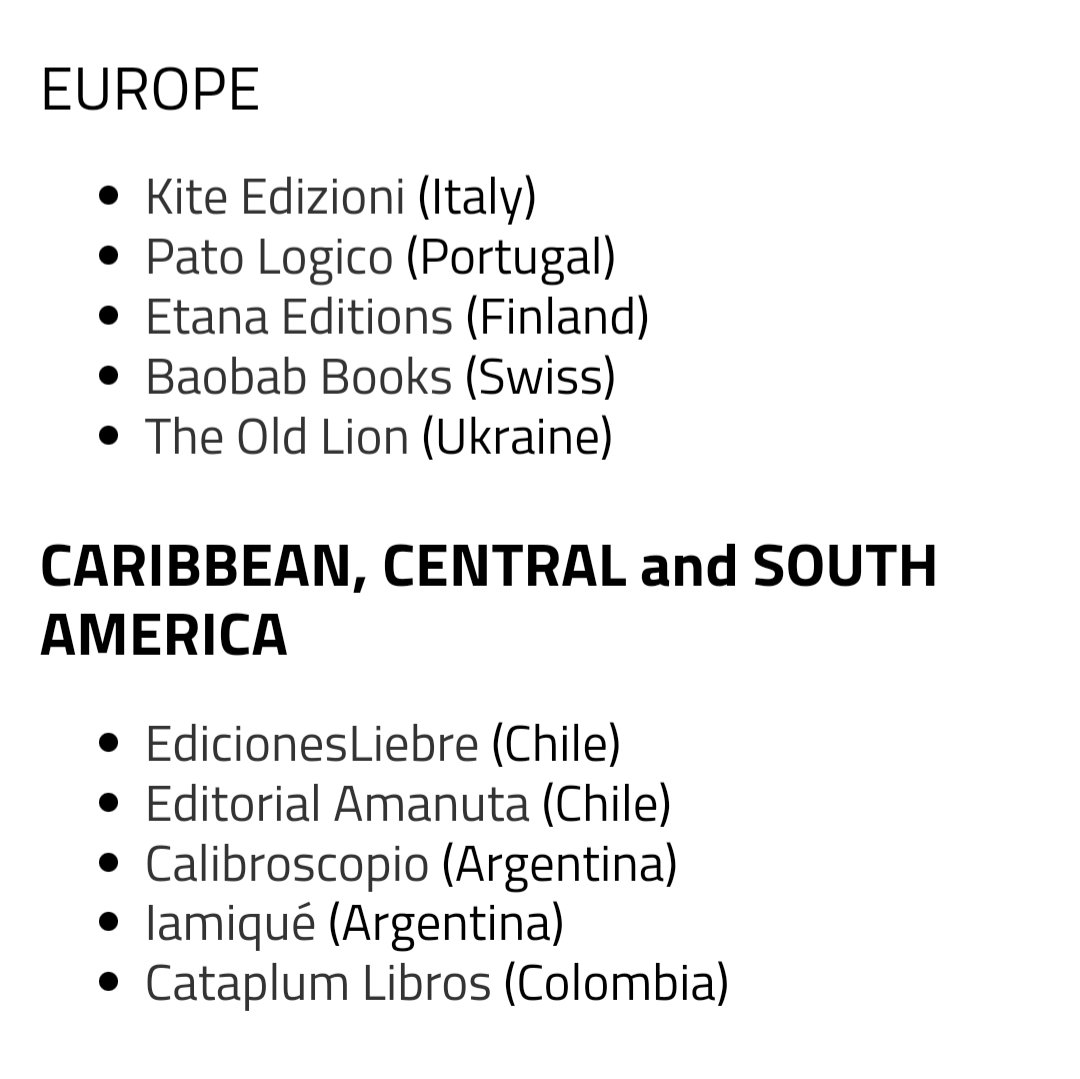 bancodellibro's tweet photo. Ya esta disponible la Lista de finalistas de la BOP (Bologna Prize for the Best Children's Publisher) 2023.
Premio otorgado a las mejores editoriales infantiles del año.

Felicitamos a todas las editoriales nominadas, haciendo especial mención a las Latinoamericanas. 
🇨🇱🇦🇷🇨🇴 https://t.co/zmrt84uhTe