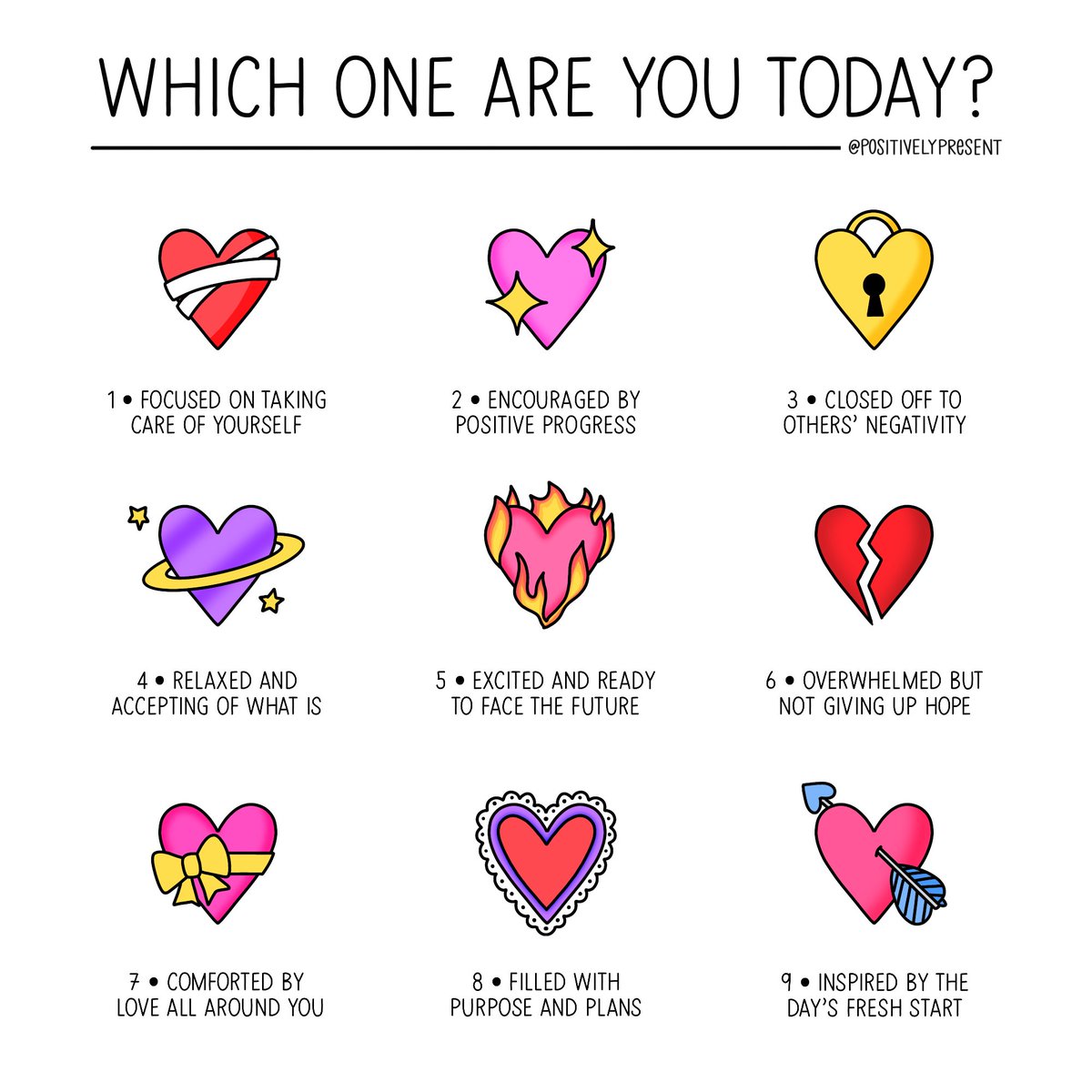 positivepresent's tweet image. Monday morning check-in! 💗