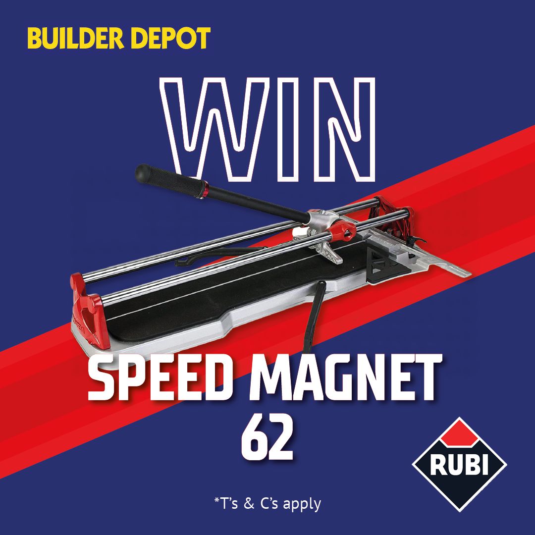Click the link for a chance to win the
Speed Magnet 62!
rubi.com/en/landing/bui…

For professional ceramic tilers looking for a versatile and light-weight manual cutter.

#tileinstallation #tile #tilecutter #builderdepot #tileinstallers #buildersmerchant #builders #competition