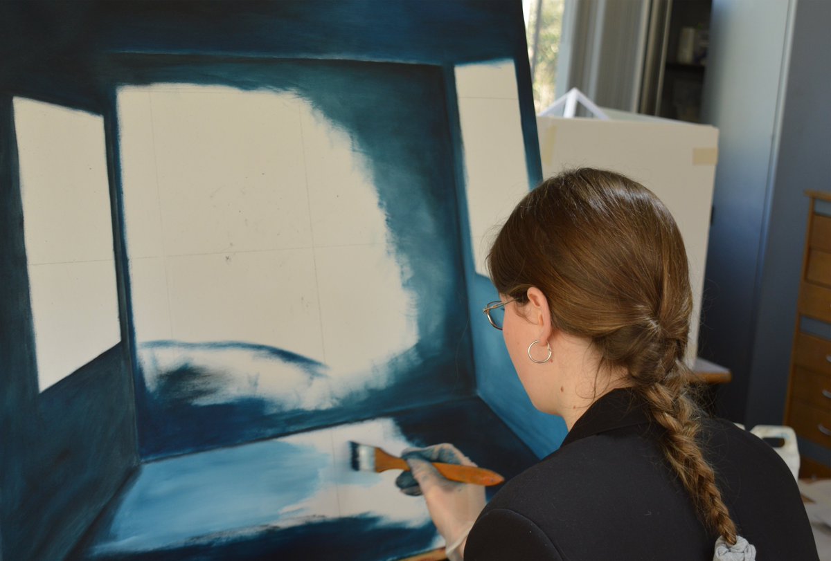 Great to see creativity beginning to bloom in the morning sun today, as year 13s take to the studios to bring final designs and ideas into fruition.  Such a talented bunch!  @LPSchool #celebratetalent #painting