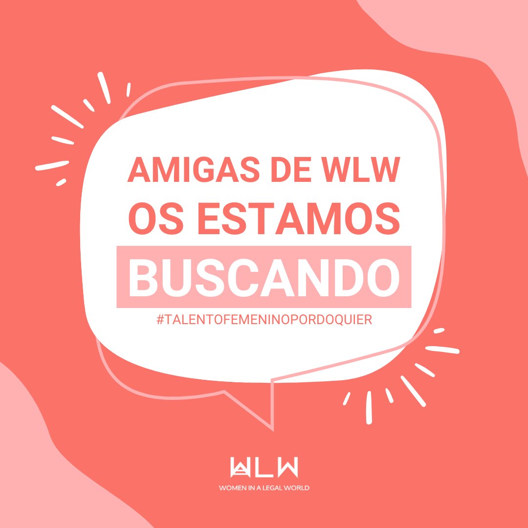 WomenLegalW's tweet photo. 📢Las Amigas de WLW, mujeres que, aun no teniendo la experiencia mínima necesaria para ser socias de nuestra sección young, están altamente interesadas en contribuir a la visibilización del talento femenino a través de nuestros proyectos. https://t.co/CRQgZ0iYgD