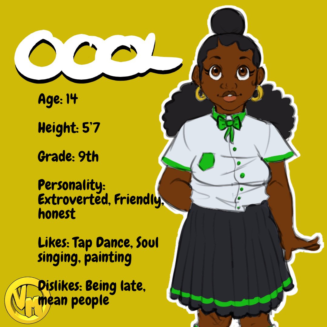 VeeTheArtist1's tweet photo. Shanda Thomas. One of Neveah's closets friends. She, like most of the other friends, were created last year. As her nickname suggests, she loves tap dancing. 
.
.
.
#veetheartist #drawing #illustration #illustrator #blackart #blackartist #schooluniform #blackcharacter #schoolkid https://t.co/WHfRjGtuXg