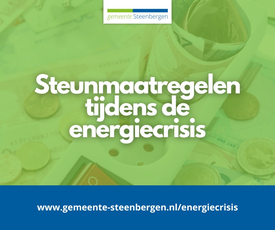 Gemeente Steenbergen (@gemeentestb) on Twitter photo Zware tijden door de hoge inflatie, prijsstijgingen en oplopende energieprijzen? Misschien kom je dan in aanmerking voor het Tijdelijke Ondersteuningsfonds, van de gemeente. Ook zijn er regelingen voor ondernemers en maatschappelijke organisaties Ga naar: bit.ly/3jxLuSW Zware tijden door de hoge inflatie, prijsstijgingen en oplopende energieprijzen? Misschien kom je dan in aanmerking voor het Tijdelijke Ondersteuningsfonds, van de gemeente. Ook zijn er regelingen voor ondernemers en maatschappelijke organisaties Ga naar: bit.ly/3jxLuSW