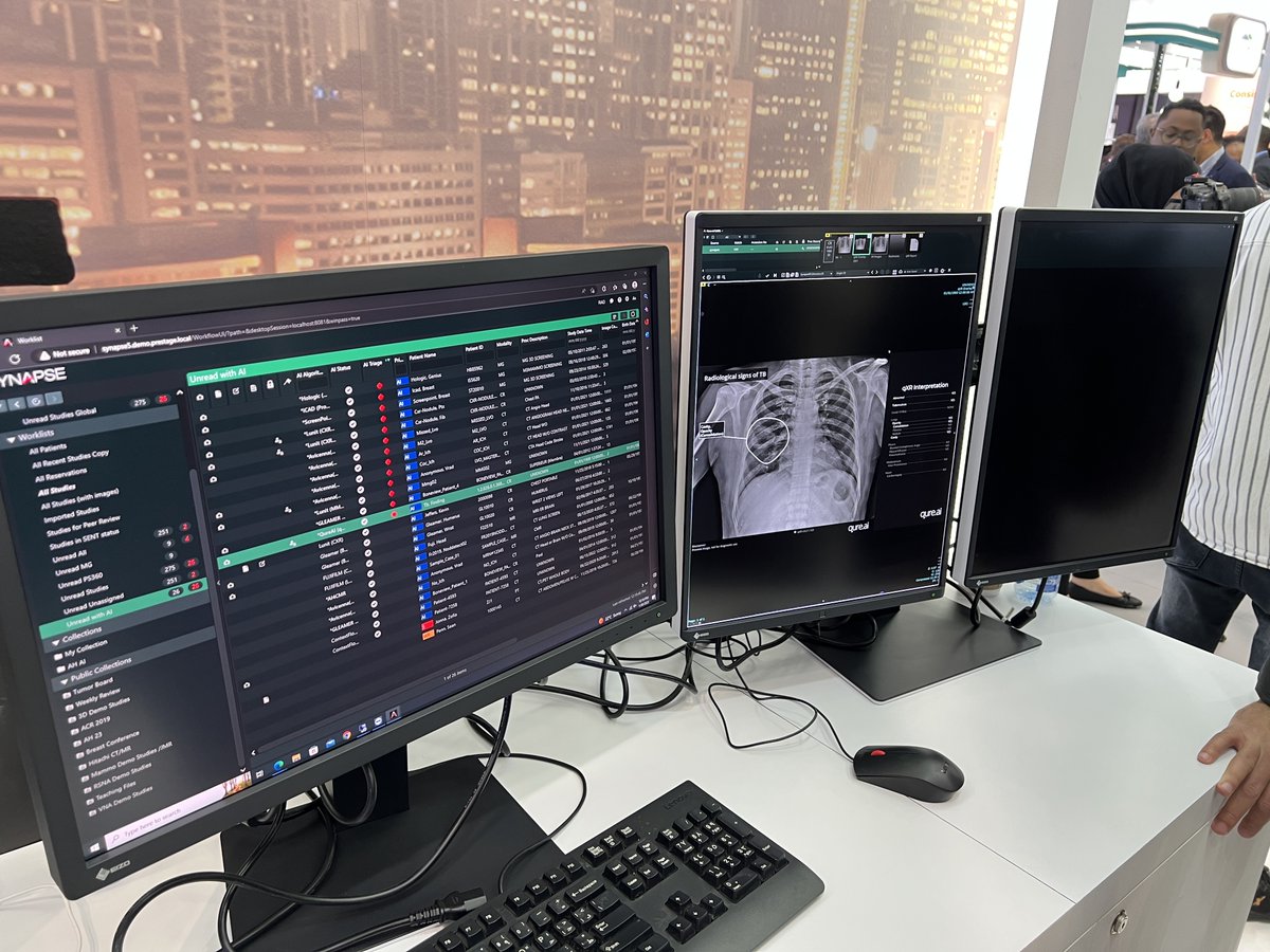 Over 4 days at #ArabHealth2023 in #Dubai, 🇦🇪, Team @Qure_ai:
☑️Successfully engaged with stakeholders 
☑️Exhibited future-facing AI solutions &amp; their impact on clinical workflows 
☑️Showcased demo cases in collaboration with partners
Here's looking fwd to the next #ArabHealth!