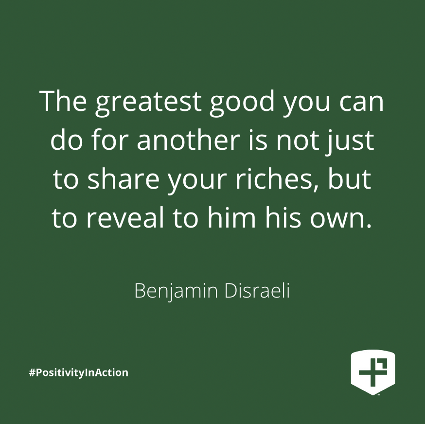 "The greatest good you can do for another is not just share your riches, but to reveal to him his own." - Benjamin Disraeli
#CheeringOthersSuccesses
#PositivityInAction