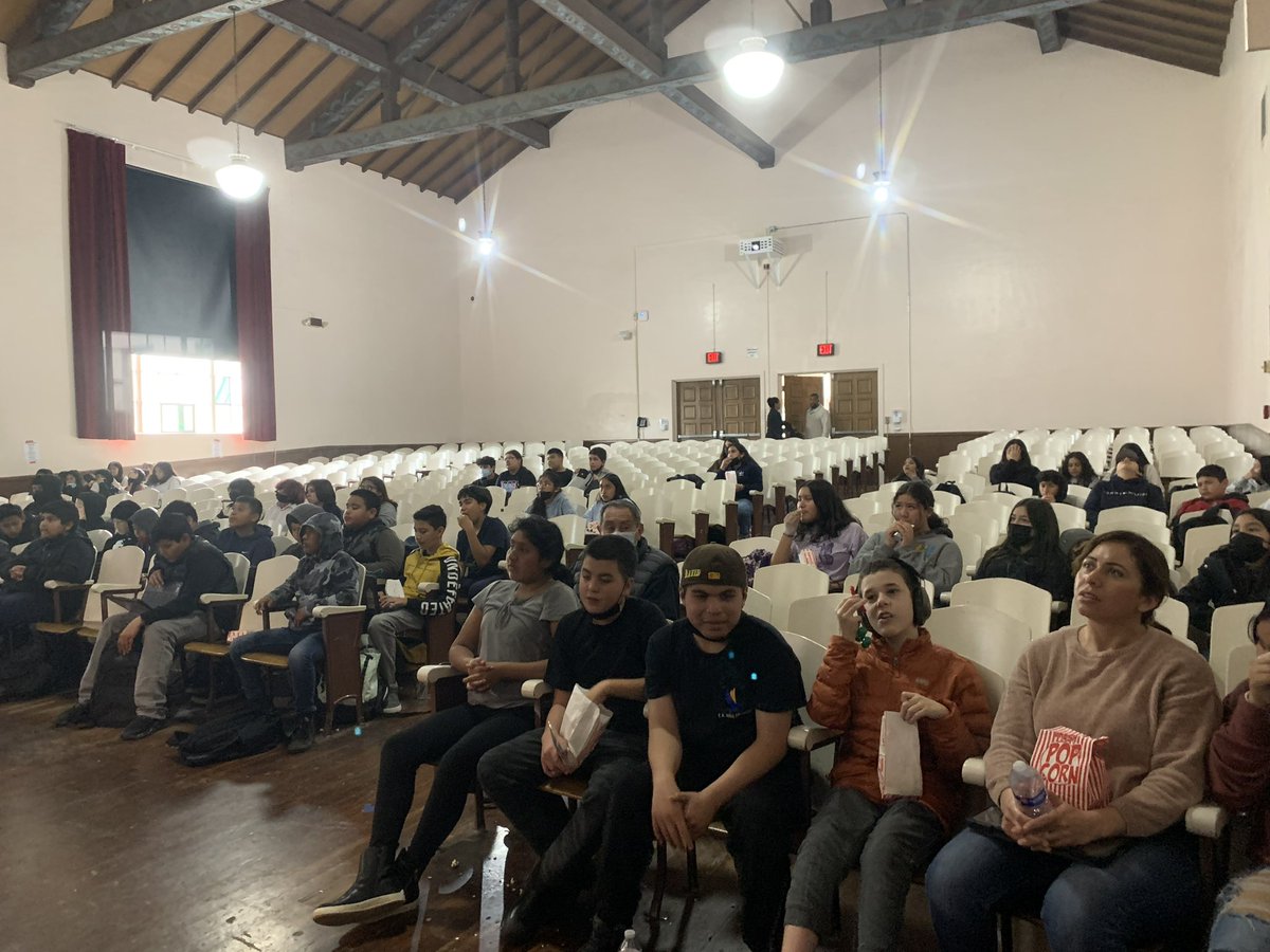 EAHallMS's tweet photo. It was a Falcon All-Star Day on Friday for some of our 6th graders!! This group of students have demonstrated what it means to be a Falcon around campus and in their classes everyday.
As a reward, they got to watch a movie and eat some snacks 🍿 last Friday!! 
Keep it up Falcons! https://t.co/f1oC5Oo2u4