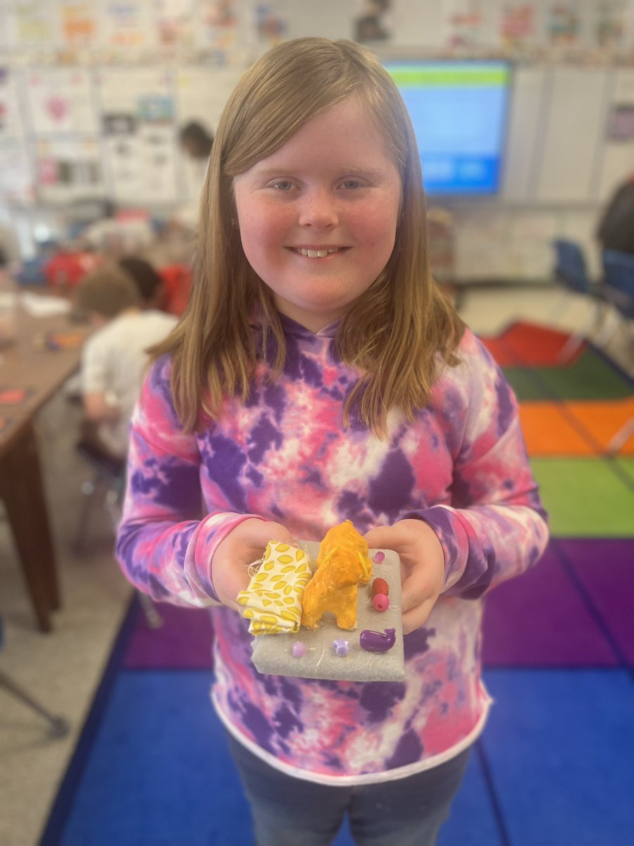 Our fourth grade students are exploring with foil and plaster to create figure sculptures. We love seeing our students share their artistic talents! #KirbyONE40 #McAuliffeProud
