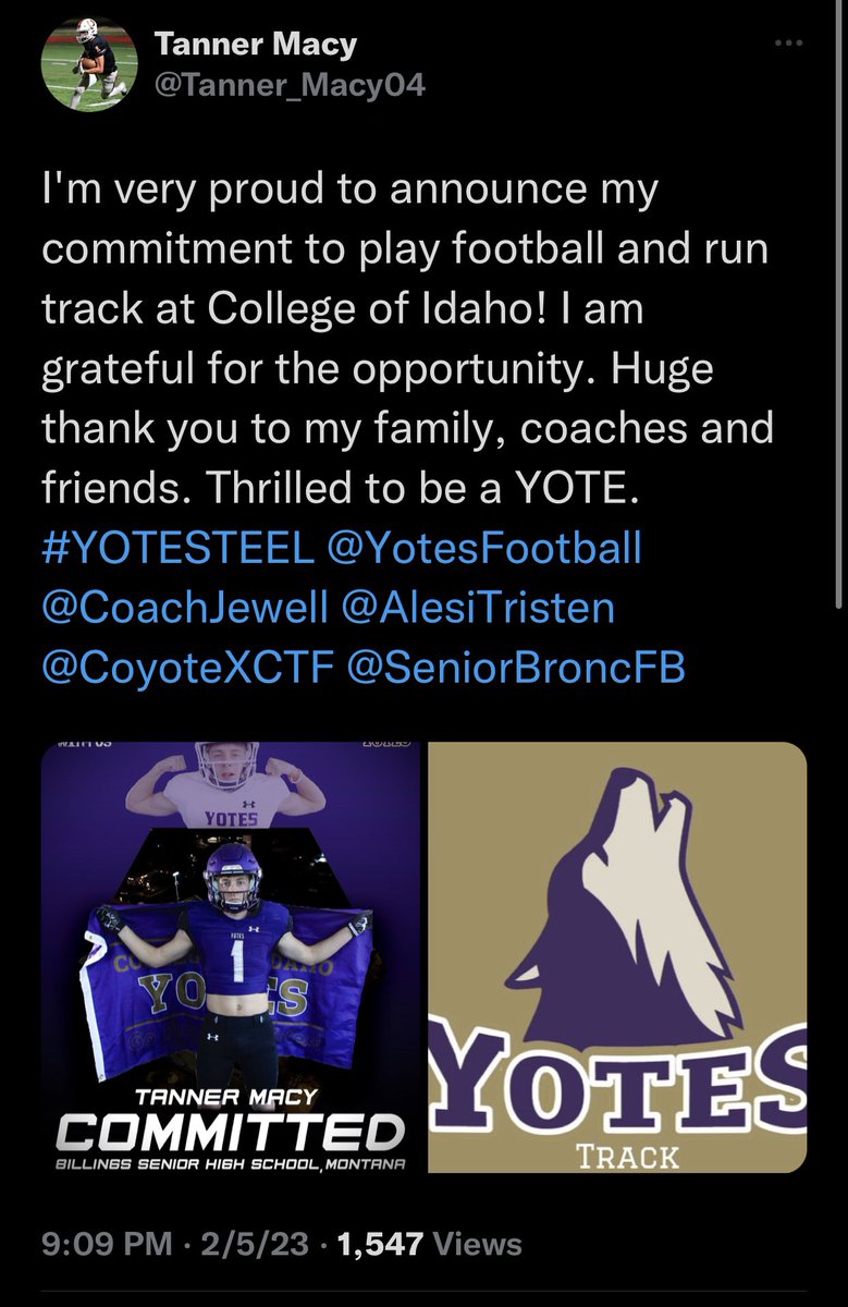 Senior Bronc Football tweet media