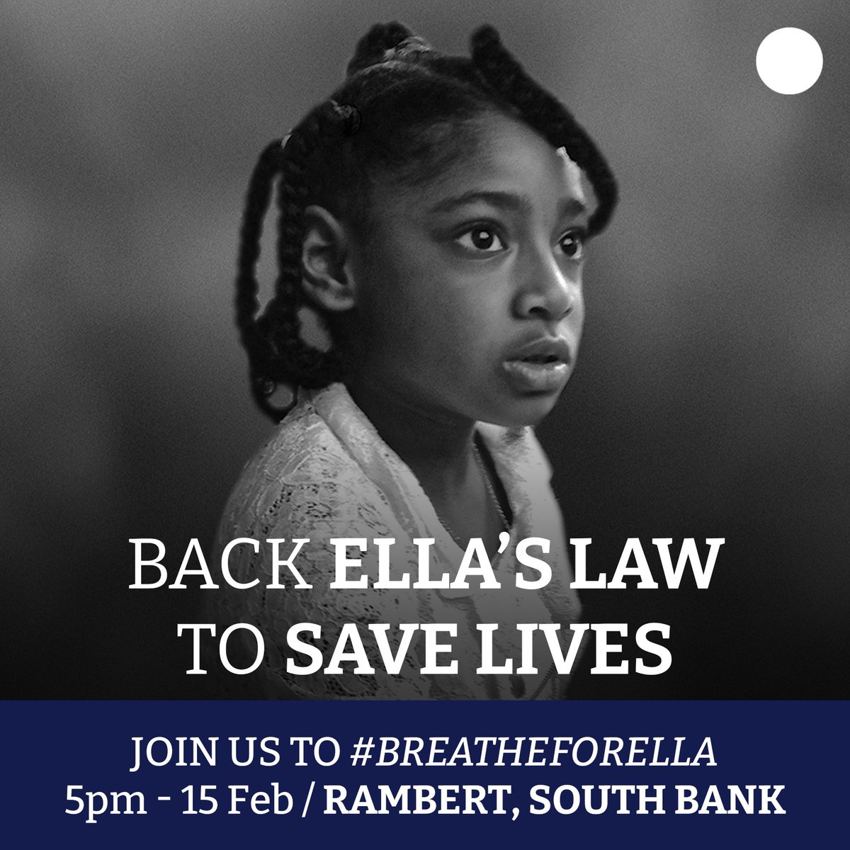 Join us in London on 15th Feb to mark 10yrs since the passing of 9yo Ella from Lewisham, the first person in the world to die of air pollution. A family event with art, music & performance to call for better futures for our children #EllasLaw #BreatheForElla @ellarobertafdn