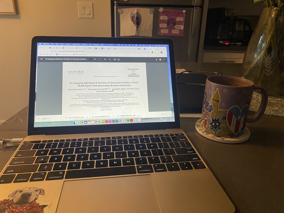 A perfect way to celebrate post <a href="/INSneuro/">INS</a> in SD and #BadBunny at <a href="/RecordingAcad/">Recording Academy / GRAMMYs</a>! Reading the final proofs of our paper while drinking my morning coffee. Así es como lo hacemos, puñeta! Puerto Rico 🇵🇷
