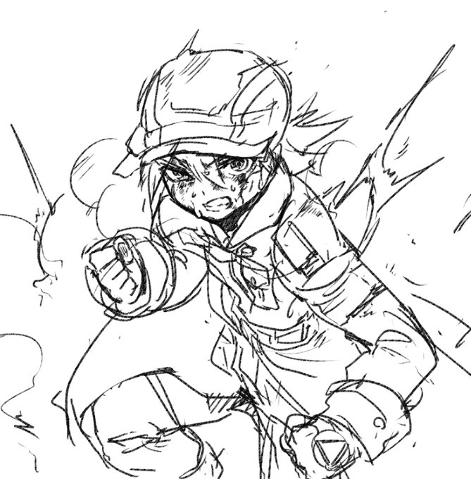 苦戦してる感じの顔 