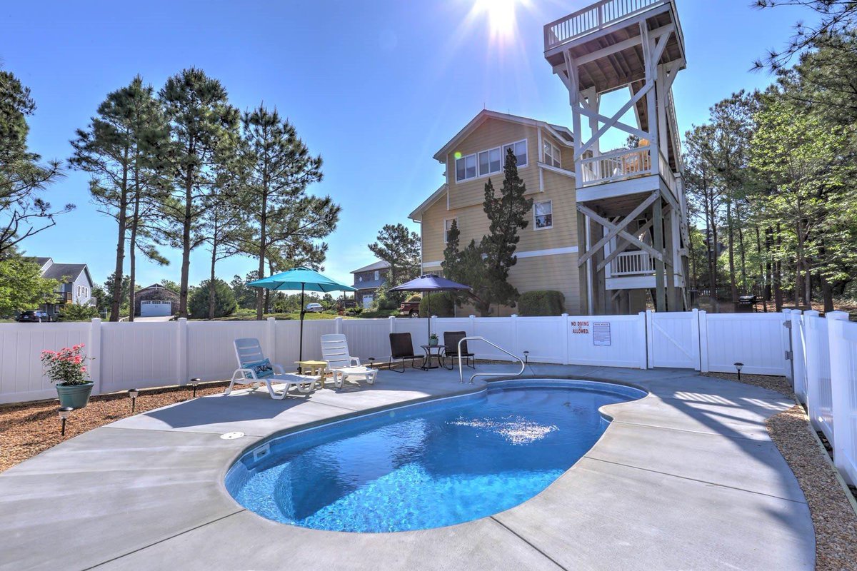 SeasideVacation's tweet photo. ALL DECKED OUT, a 4-bedroom, Outer Banks vacation rental in Nags Head is ready to host your next Outer Banks trip. 
BOOK NOW: https://t.co/vAW8onSXoe
😎 4-Bedroom, Soundside, In Nags head
😎 Private Pool
😎 Gas Grill
😎 Outdoor Shower
#iloveobx #outerbanks #obx #beach #vacation https://t.co/iazGA1eRjH